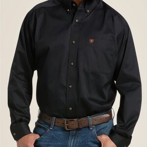 Ariat Solid Twill Classic Fit Shirt size XL 100% cotton